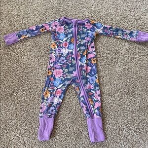 Little Sleepies Dusk Blooms 6-12 Zippy